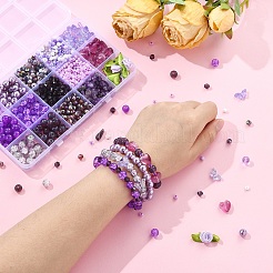 DIY ガラスビーズ ジュエリー作り ファインディングキット  きいろ  12x12x5.5mm  穴：0.5~1mm  16pc&nbsp;DIY-YW0012-04A