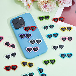 90Pcs 9 Colors Opaque Resin Cabochons&nbsp;RESI-WR0001-20
