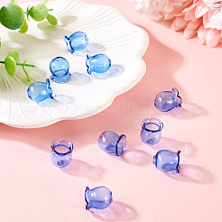10Pcs Glass Bead Caps for Wind Chimes Making&nbsp;GLAA-BY0001-05H