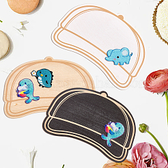 3Pcs 3 Colors MDF Hat Templates&nbsp;DIY-CN0003-35