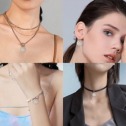 40 Pcs 304 Stainless Steel Pendants&nbsp;STAS-SC0002-63P