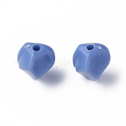 不透明なアクリルビーズ  ナゲット  コーンフラワーブルー  16.5x15x13.5mm  穴：2.5mm  約340個/500g&nbsp;MACR-S373-140-A02