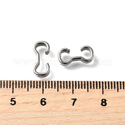 304ステンレススチールクイックリンクコネクター  数3形状  ステンレス鋼色  12x6x3mm&nbsp;STAS-U051-04P