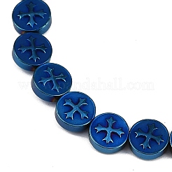 Electroplated Synthetic Non-magnetic Hematite Beads Strands&nbsp;G-K375-B02-04