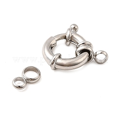 Brass Spring Ring Clasps&nbsp;KK-D407-01P-D