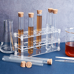 1 Set Acrylic Multi-Use Colorimetrical Cylinder Tube Display Racks&nbsp;AJEW-OC0004-31