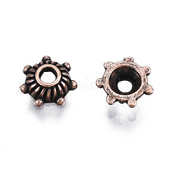 Tibetan Style Zinc Alloy Bead Caps&nbsp;X-RLF0514Y-NF
