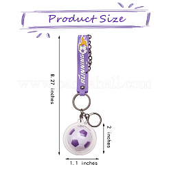 Soccer Keychain Cool Soccer Ball Keychain with Inspirational Quotes Mini Soccer Balls Team Sports Football Keychains for Boys Soccer Party Favors Toys Decorations&nbsp;JX297C
