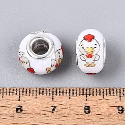 Opaque Resin European Beads&nbsp;RPDL-T004-01N