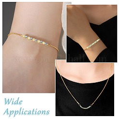 2Pcs 2 Colors Brass Pave Clear Cubic Zirconia Enamel Evil Eye Connector Charms&nbsp;KK-CJ0014-18
