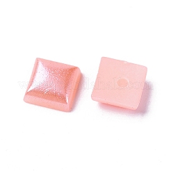 ABSプラスチックパール調カボション  正方形  ピンク  6x6x2mm  約5000個/袋&nbsp;MACR-XCP0002-02