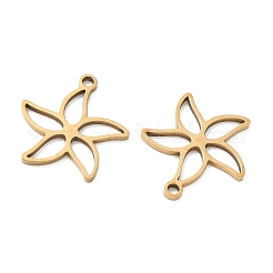 Hollow 201 Stainless Steel Pendants&nbsp;STAS-F337-10G-G