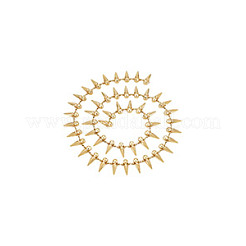 合金チェーン  縫製アクセサリー  コーン  ゴールドカラー  26mm&nbsp;DIY-WH0580-38G