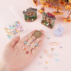 100Pcs Butterfly Resin Cabochon&nbsp;DIY-GF0010-06B
