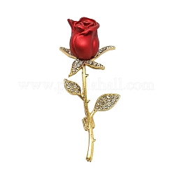 Rose Alloy Enamel Brooches&nbsp;PW-WG7E3FB-01