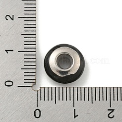 304 Stainless Steel Enamel European Beads&nbsp;STAS-U005-01D-P