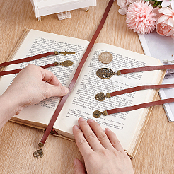 4Pcs Cowhide Leather Bookmark&nbsp;AJEW-HY00013