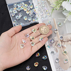 72Pcs Electroplated Glass Beads&nbsp;EGLA-BM0001-43
