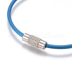 Stainless Steel Wire Keychain Clasps&nbsp;STAS-WH0014-42C