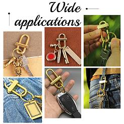 3Pcs 3 Styles Brass Keychain Clasps&nbsp;FIND-CA0005-86