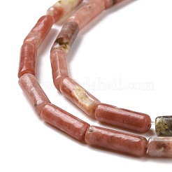 天然梅の花ジャスパー ビーズ 連売り  コラム  13x4mm  穴：1.4mm  約28~32個/連  15.63''（39.7センチメートル）&nbsp;G-F247-54