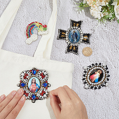 4Pcs 4 Styles Non-Woven Fabric Ornament Accessories&nbsp;DIY-PH0038-49