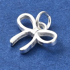 925 Sterling Silver Bowknot Charms&nbsp;STER-M119-05C-S