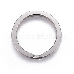 Tarnish Resistant 304 Stainless Steel Split Key Ring Clasps&nbsp;STAS-L226-007E