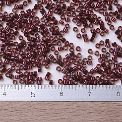 MIYUKIデリカビーズ  シリンダー  日本製シードビーズ  11/0  （db0120)ダークトパーズクラレット光沢  1.3x1.6mm  穴：0.8mm  約2000PCS /ボトル  10 G /ボトル&nbsp;SEED-JP0008-DB0120
