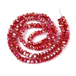 Electroplate Opaque Glass Beads Strands&nbsp;EGLA-N022-09A-C03