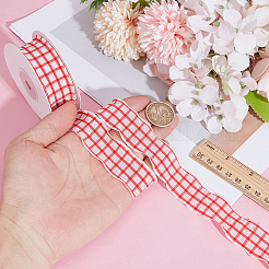 Polyester Plaid Ribbon&nbsp;OCOR-WH20002-28A