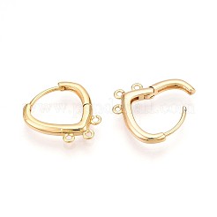 Brass Hoop Earring Finding&nbsp;KK-N261-65G