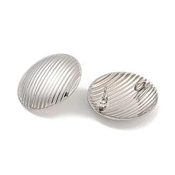 変色防止304ステンレススチールイヤリング  ステンレス鋼色  25x25mm  穴：3.5mm  ピン：0.8mm&nbsp;STAS-S146-16P