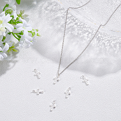 6Pcs 925 Sterling Silver Pendants&nbsp;STER-PH0003-35