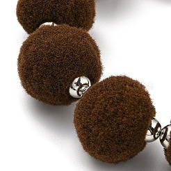 Phone Lanyard Universal Plush Ball Wrist Lanyard&nbsp;LS-HJEW-Q011-01B-P
