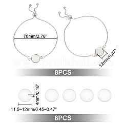 DIY Blank Dome Flat Round Link Bracelet Making Kit&nbsp;DIY-UN0004-11