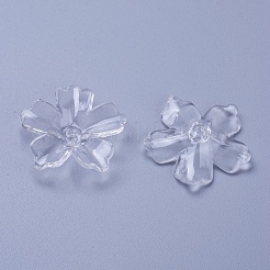 Flower Acrylic Beads&nbsp;PL670Y-1