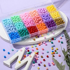 18 Colors Opaque Acrylic Beads&nbsp;DIY-YW0005-37