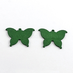Dyed Butterfly Wood Pendants&nbsp;WOOD-R240-44