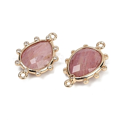 Natural Rhodonite Faceted Connector Charms&nbsp;G-K347-07G-05
