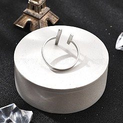 304 Stainless Steel Open Cuff Rings for Women&nbsp;RJEW-S395-02P