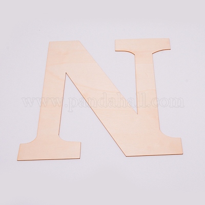 未完成の木の形  カスタマイズ可能  文字L  文字.n  29.8x29.5x0.2cm&nbsp;WOOD-WH0109-01N-1