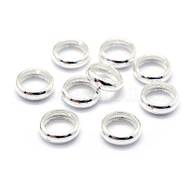 925スターリングシルバービーズフレーム  リング  銀  11x3.5mm  穴：1mm&nbsp;STER-I016-114A-1