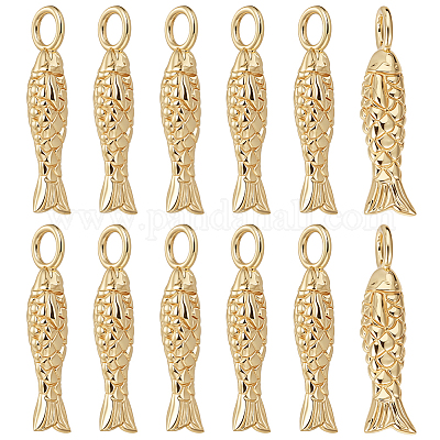 12Pcs Brass Pendants&nbsp;KK-BC0015-37-1