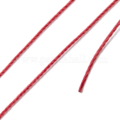ラウンドワックスポリエステル糸ストリング  マイクロマクラメコード  ツイストコード  革縫い用  ファイヤーブリック  0.45mm  約174.97ヤード（160m）/ロール&nbsp;YC-D004-02B-050-1