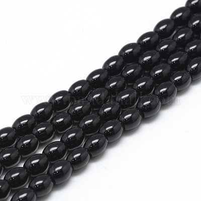 Baking Paint Glass Beads Strands&nbsp;X-DGLA-S115-8x6mm-Y49-1