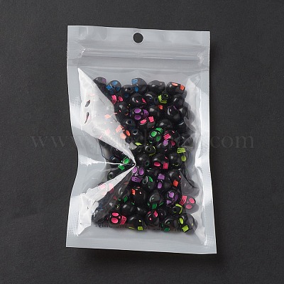Opaque Black Acrylic Beads&nbsp;MACR-YW0002-80-1