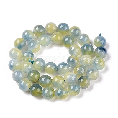 Dyed Natural White Jade Beads Strands&nbsp;G-T138-10mm-210-18-1