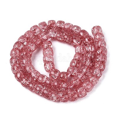 Crackle Transparent Glass Beads Strands&nbsp;GLAA-N069-03A-05-1