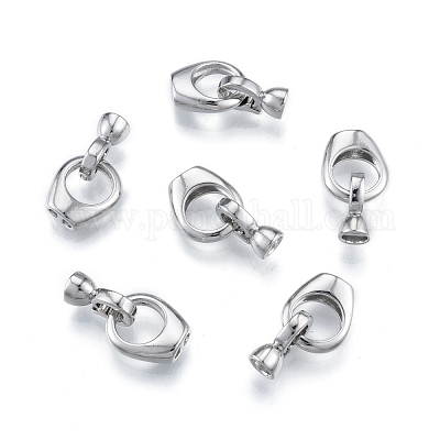 Brass Fold Over Clasps&nbsp;KK-A165-01P-1